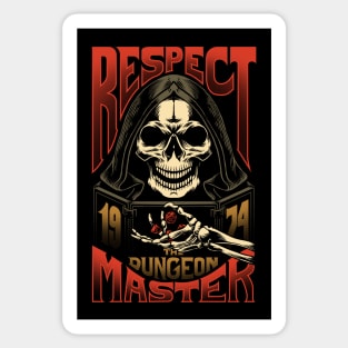 Respect The Dungeon Master - color Sticker